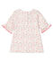 Gemustertes kurz&auml;rmeliges Baby-Kleid f&uuml;r M&auml;dchen weiss/vielfarbig