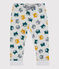 Baby-Hose aus Molton. grau BELUGA/weiss MULTICO