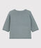 Baby-Cardigan aus Woll-/Baumwollstrick mit Bärenmotiv grau SEDUMBLUE
