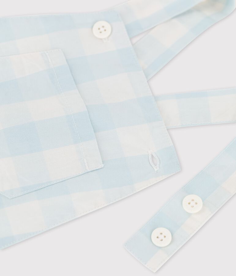 Kurze Baby-Latzhose aus Popeline BOLDAIR/ MARSHMALLOW