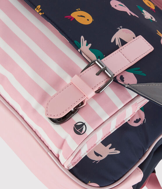 Kinder-Schultasche für Mädchen und Jungen blau SMOKING/weiss MULTICO