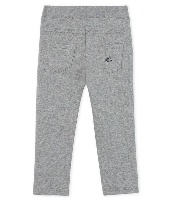 Baby-Hose aus warmem Molton für Jungen grau SUBWAY CHINE