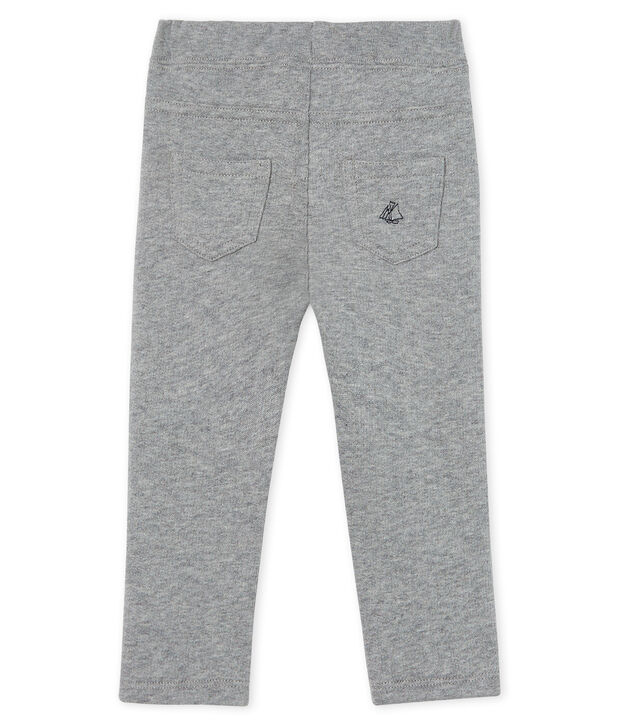 Baby-Hose aus warmem Molton f&uuml;r Jungen grau