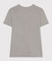 Damen-T-Shirt L’ICONIQUE aus Baumwolle mit Mäusezähnchen grau CHATON CHINE