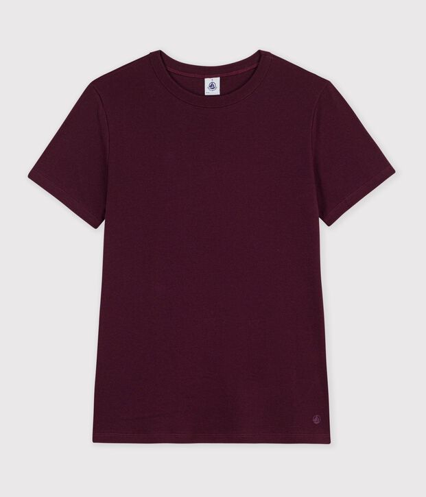 Kurz&auml;rmeliges Damen T-Shirt aus einfarbiger Baumwolle MOON