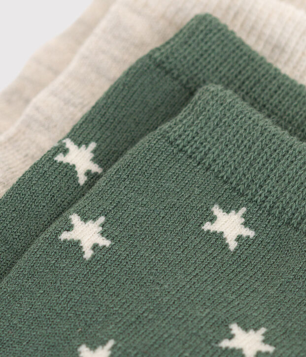 2er-Set Babysocken mit Sternenmotiv aus Baumwolle vielfarbig