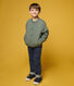 Kinder-Cardigan im Teddy-Stil aus gedoppeltem Jersey für Jungen