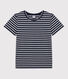 Damen-T-Shirt LE DROIT aus Baumwolle mit Rundhalsausschnitt