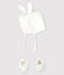 Baby-Set mit Mütze und Schuhen mit Kaninchen-Print aus Bio-Baumwoll-Doppeljersey variante 1