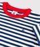 Kurzärmeliges T-Shirt aus Baumwolle für Jungen blau MEDIEVAL/weiss MARSHMALLOW