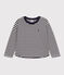 Langärmeliges T-Shirt aus Doppeljersey für Kinder/Jungen blau SMOKING/ AVALANCHE