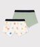 2er-Set Boxershorts aus Baumwolle und Lyocell mit Emojis für Jungen variante 1