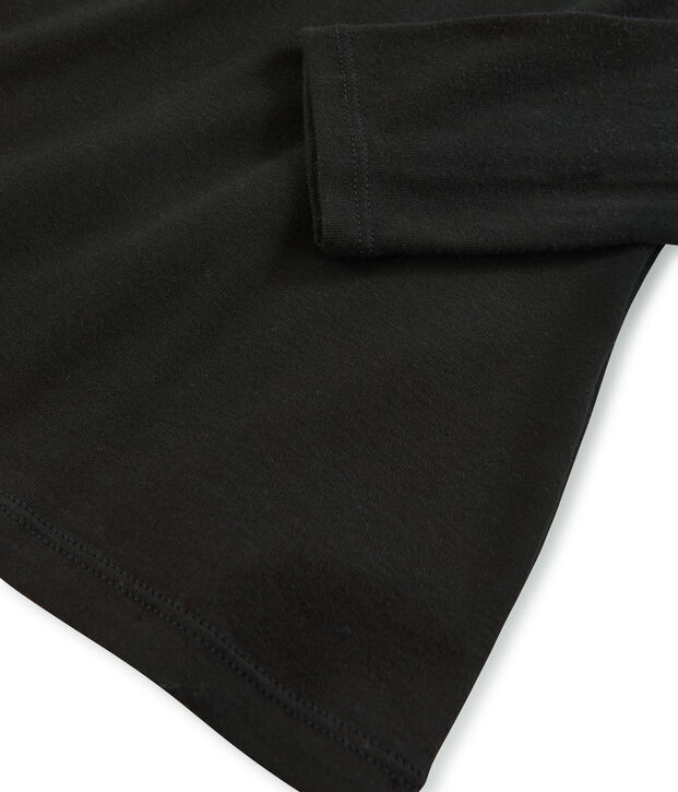 damen unterziehpullover aus leichter baumwolle schwarz