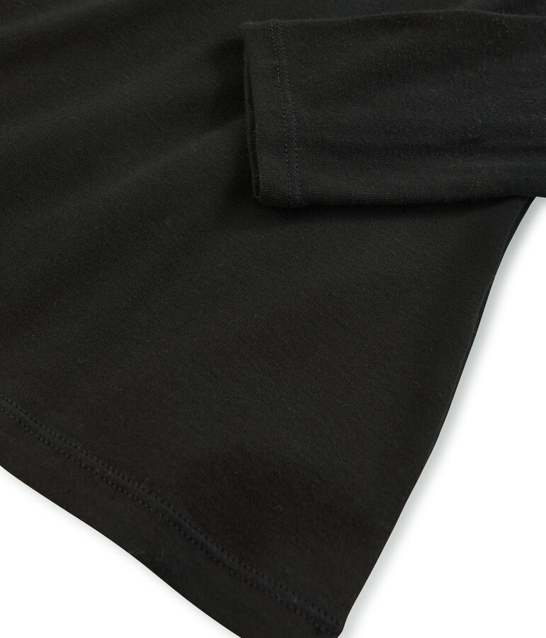 damen unterziehpullover aus leichter baumwolle schwarz NOIR