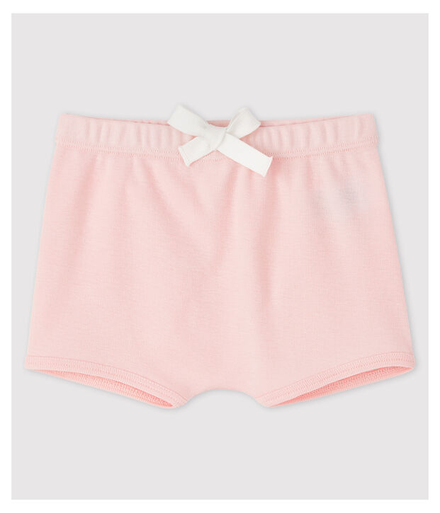 Baby-Shorts aus Baumwolle. rosa