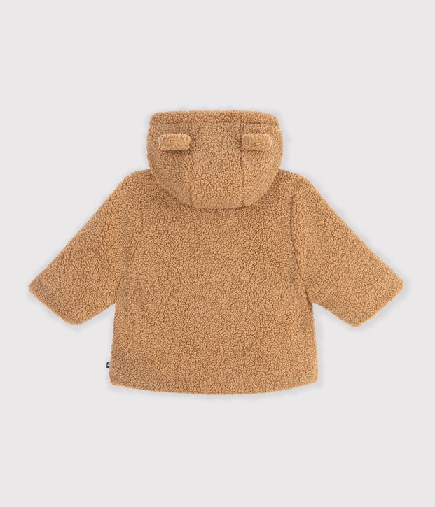 Baby-Mantel mit Kapuze aus Sherpa LATTE