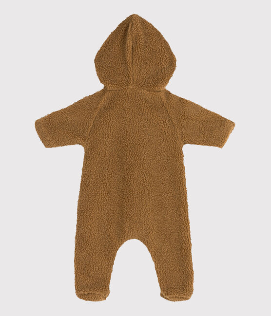 Baby-Schneeanzug mit Kapuze, aus Sherpa braun BRINDILLE