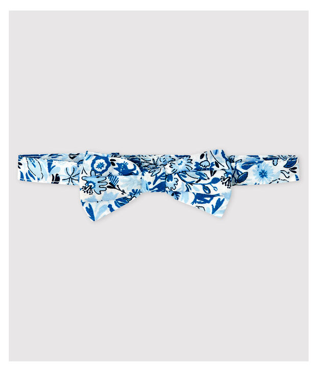 Baby-Fliege mit Printmuster Jungen weiss/vielfarbig