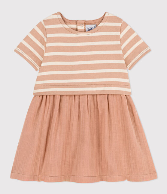 Kurzärmeliges Baby-Kleid für Mädchen VINTAGE/ AVALANCHE