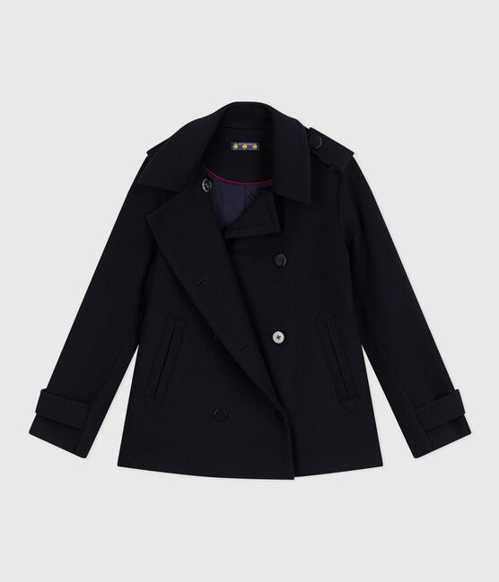Damen-Cabanjacke aus Schurwolle blau SMOKING