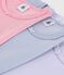 Set kurz&auml;rmelige Kinder-T-Shirts aus einfarbiger Baumwolle vielfarbig