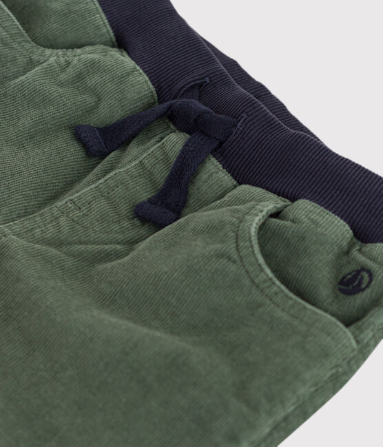 Gerade geschnittene Kinder-Cordhose grün VALLEE