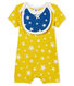 Baby-Kurzoveralls aus Rippstrick für Jungen