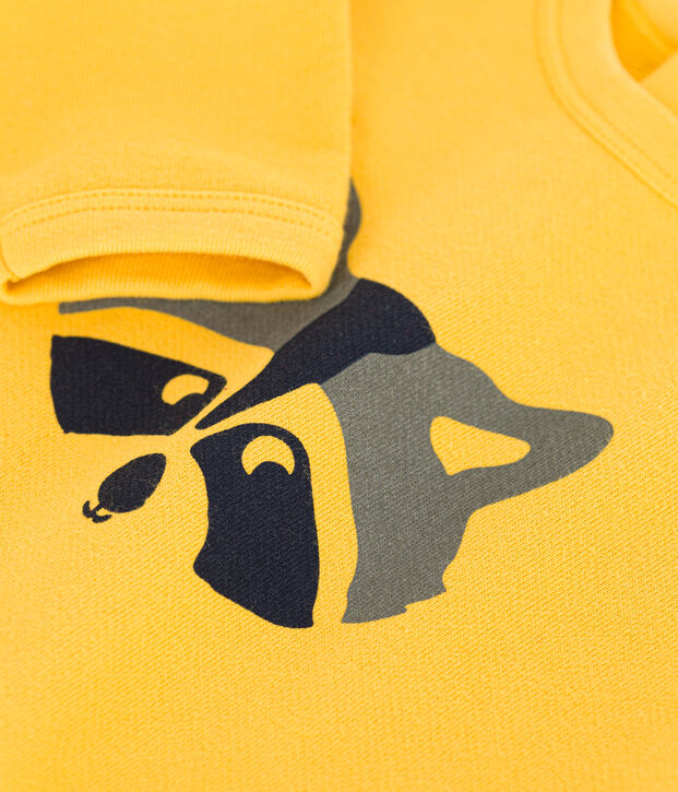 Baby-Sweatshirt aus Molton gelb