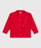 Kinder-Jacke aus einfarbiger Baumwolle rot