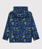 Kinder-Windjacke aus recyceltem Polyester für Jungen blau SMOKING/weiss MULTICO