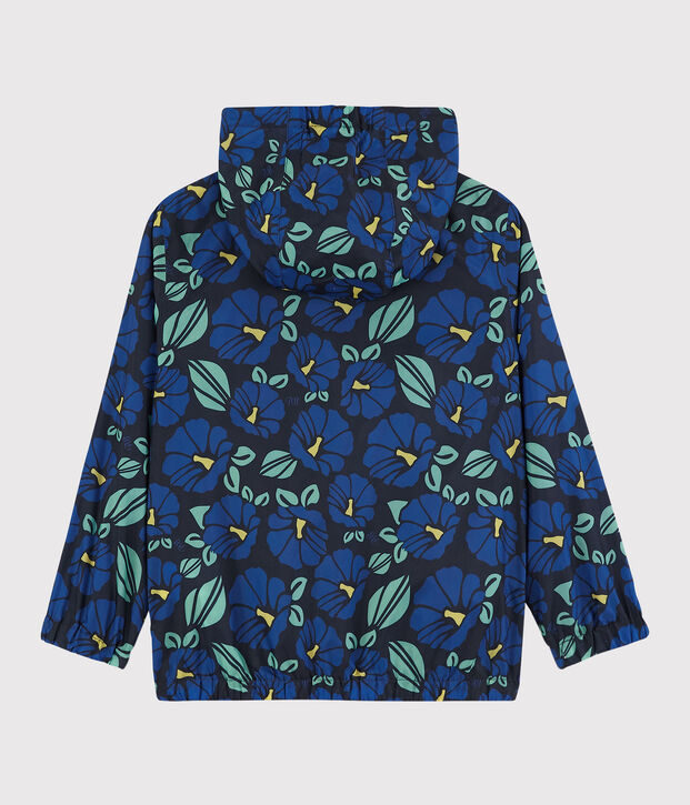 Kinder-Windjacke aus recyceltem Polyester f&uuml;r Jungen blau/vielfarbig