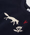 Sweatshirt aus Molton für Kinder/Mädchen blau SMOKING