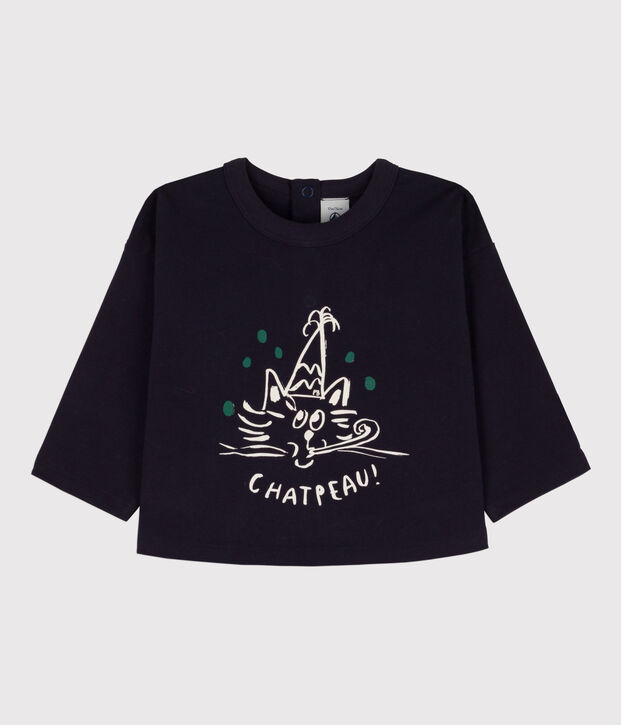 Lang&auml;rmeliges bedrucktes Baby-T-Shirt aus Baumwolle SMOKING
