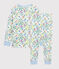 Kinderpyjama aus Baumwolle mit Dschungelmotiv für Jungen weiss MARSHMALLOW/weiss MULTICO