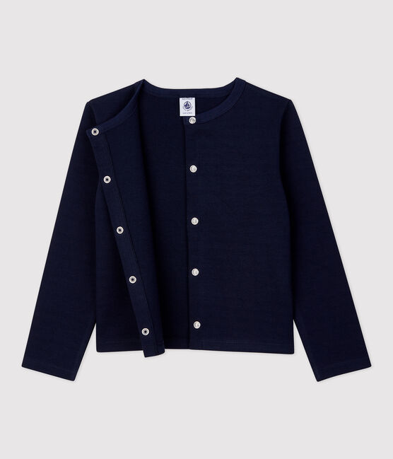 Cardigan aus Baumwolle für Mädchen blau SMOKING
