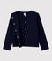 Cardigan aus Baumwolle für Mädchen blau SMOKING