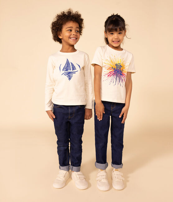 Hose in Slim Fit-Passform aus Denim für Kinder/Mädchen blau DENIM BLEU