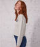 Sweatshirt aus Molton für Damen grau BELUGA CHINE