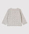 Baby-Cardigan aus Molton. grau BELUGA/weiss MULTICO
