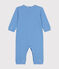 Babypyjama ohne Füße aus Baumwolle mit Streifenmuster DELPHINIUM/ MARSHMALLOW