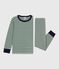 Kinder-Pyjama aus Doppeljersey mit Streifen WILLOW/ MONTELIMAR