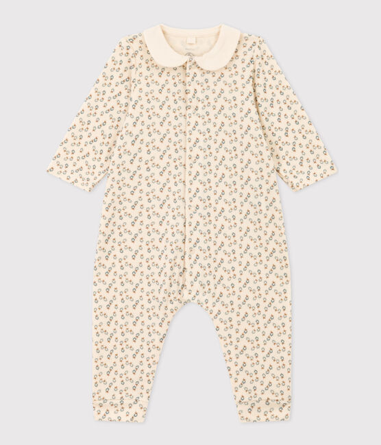 Baby-Langoverall mit Blumenprint weiss AVALANCHE/ MULTICO