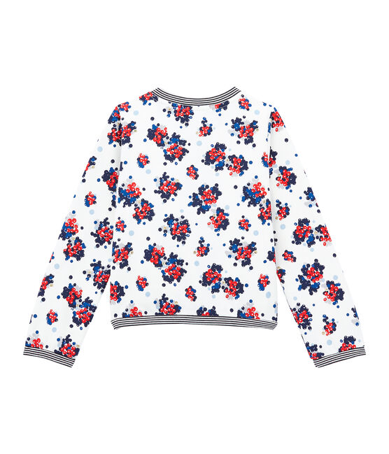 Mädchen Cardigan weiss MARSHMALLOW/weiss MULTICO