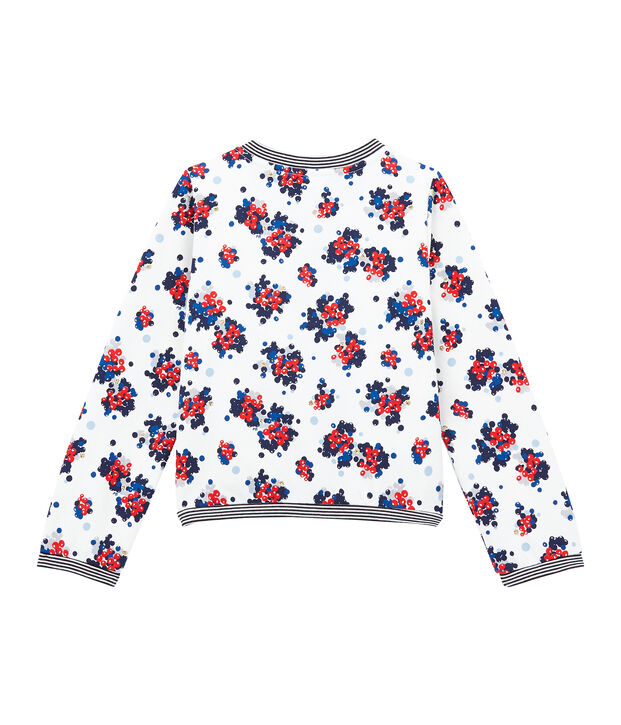 M&auml;dchen Cardigan weiss/vielfarbig