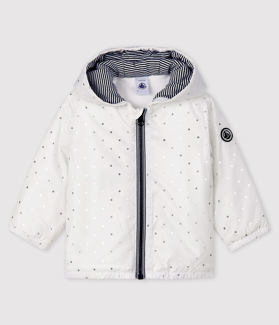 Baby Jacke mit Print für Mädchen/Jungen weiss MARSHMALLOW/grau ARGENT