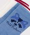 2 Paar Baby-Socken aus einfarbiger Baumwolle mit Tiermotiven vielfarbig
