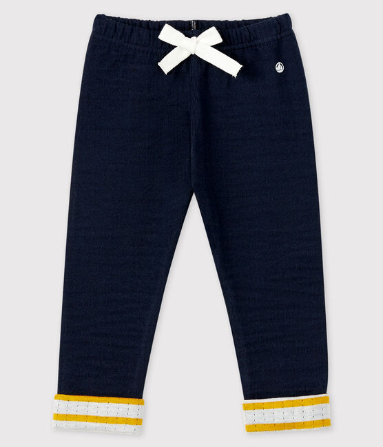 Baby-Hose aus Doppeljersey für Jungen blau SMOKING