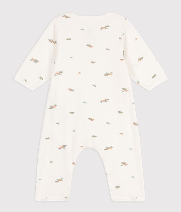 Baby-Bodyjama aus Baumwolle weiss/vielfarbig