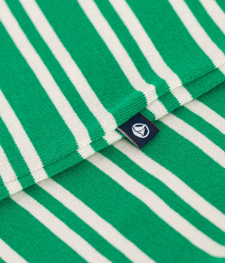 Kurzer Baby-Overall aus Jersey gr&uuml;n/naturfarben