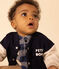 Baby College-Jacke aus Molton. blau SMOKING/ AVALANCHE